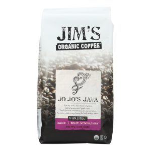Jim's Organic Coffee - Whole Bean - Jo Jo's Java - Case of 6 - 12 oz.