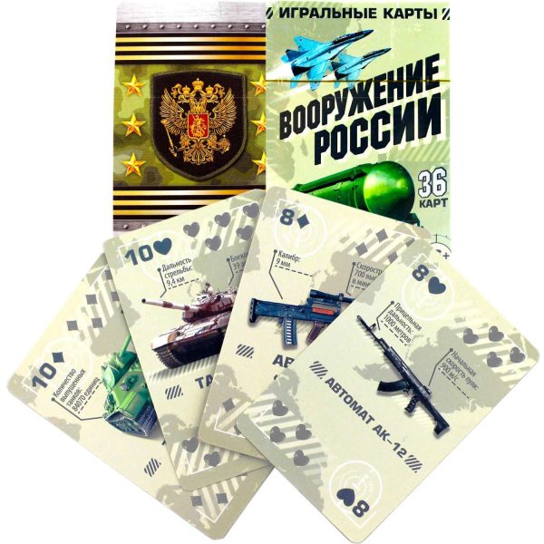 Russian Souvenir Army Playing Cards   Military Spotter Playing Cards WW2 and Modern Russia Armed Forces Weapon - Image 2
