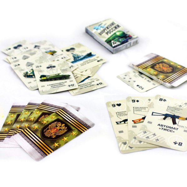 Russian Souvenir Army Playing Cards   Military Spotter Playing Cards WW2 and Modern Russia Armed Forces Weapon - Image 5