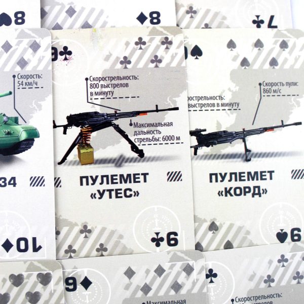 Russian Souvenir Army Playing Cards   Military Spotter Playing Cards WW2 and Modern Russia Armed Forces Weapon - Image 7