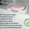 2 Pcs White Silicone Self Draining Rectangular Soap Dishes   Waterfall Soap Trays   Soap Dishes for Bar Soap   Soap Boxes   Soap Case   Soap Container   Soap Pads   Kitchen Sink   Shower   Bathroom. - Image 5