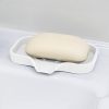 2 Pcs White Silicone Self Draining Rectangular Soap Dishes   Waterfall Soap Trays   Soap Dishes for Bar Soap   Soap Boxes   Soap Case   Soap Container   Soap Pads   Kitchen Sink   Shower   Bathroom. - Image 8
