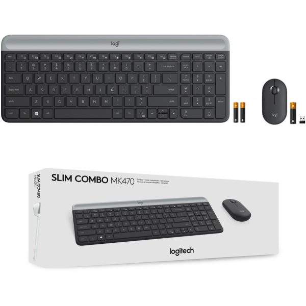 Logitech MK470 Slim Wireless Keyboard and Mouse Combo - Modern Compact Layout, Ultra Quiet - Off White - Image 9
