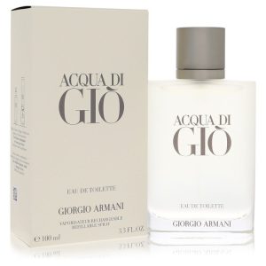 Giorgio Armani Eau De Toilette Spray Refillable 3.4 oz for Men