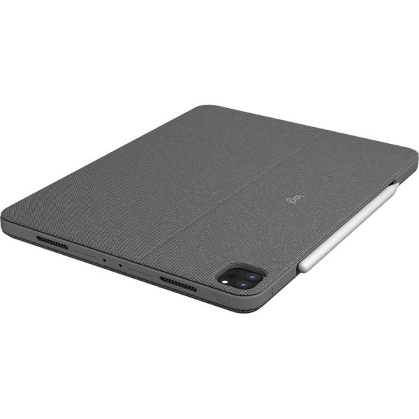 Logitech Combo Touch Keyboard/Cover Case for 12.9" Apple, Logitech iPad Pro (5th Generation) Tablet - Oxford Gray - Image 7