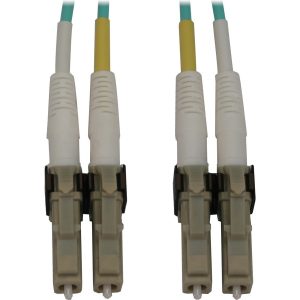 Eaton Tripp Lite Series 400G Multimode 50/125 OM3 Switchable Fiber Optic Cable (Duplex LC-PC M/M), LSZH, Aqua, 3 m (9.8 ft.)