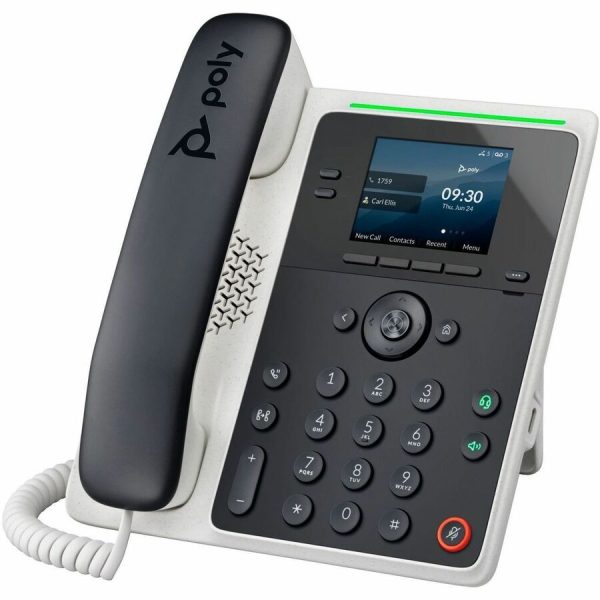 Poly Edge E100 IP Phone - Corded - Corded - Desktop, Wall Mountable - Black - Image 6