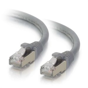 35FT CAT6 BOOTED STP GRY