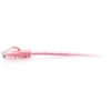 C2G 1ft Cat6a Snagless Unshielded (UTP) Slim Ethernet Patch Cable - Pink - Image 2
