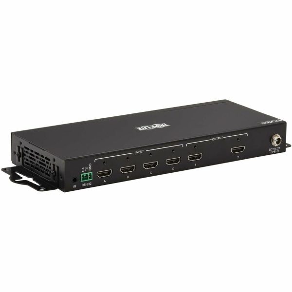 Eaton Tripp Lite Series 4x2 HDMI Matrix Switch/Splitter with Remote Control and Multi-Resolution Support, 4K 60 Hz, HDR, 4:4:4, TAA - Image 2