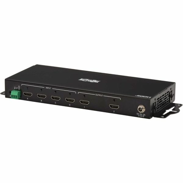 Eaton Tripp Lite Series 4x2 HDMI Matrix Switch/Splitter with Remote Control and Multi-Resolution Support, 4K 60 Hz, HDR, 4:4:4, TAA - Image 5