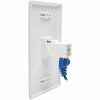 Eaton Tripp Lite Series Cat6a Straight-Through Modular In-Line Snap-In Coupler with 90-Degree Down-Angled Port, White (RJ45 F/F), TAA - Image 2