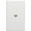 Eaton Tripp Lite Series Cat6a Straight-Through Modular In-Line Snap-In Coupler with 90-Degree Down-Angled Port, White (RJ45 F/F), TAA - Image 3