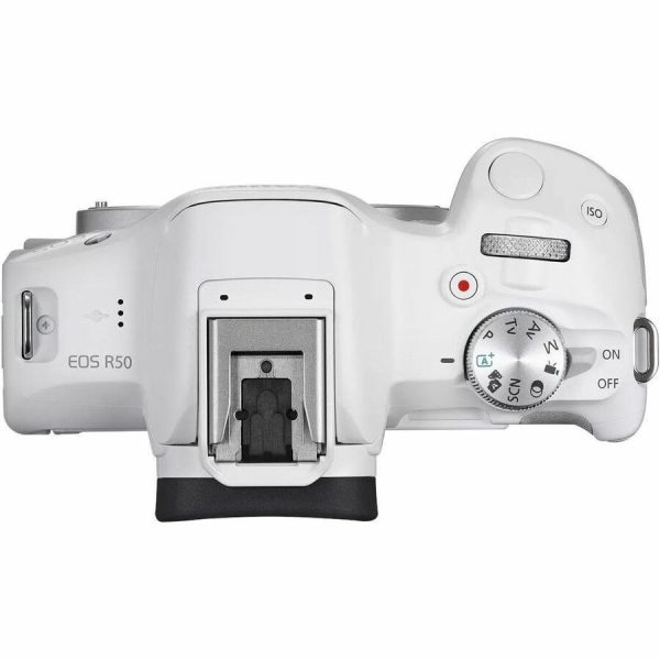 Canon EOS R50 24.2 Megapixel Mirrorless Camera Body Only - White - Image 5