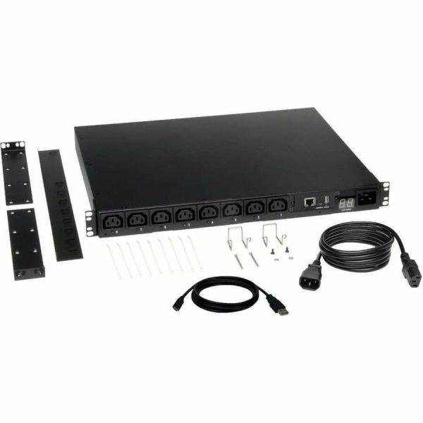 Eaton 2.5kW Single-Phase 208/230V Switched PDU - LX Platform, 8 C13 Outlets, C14 Input 2m Cord, 1U Rack-Mount, TAA - Image 4