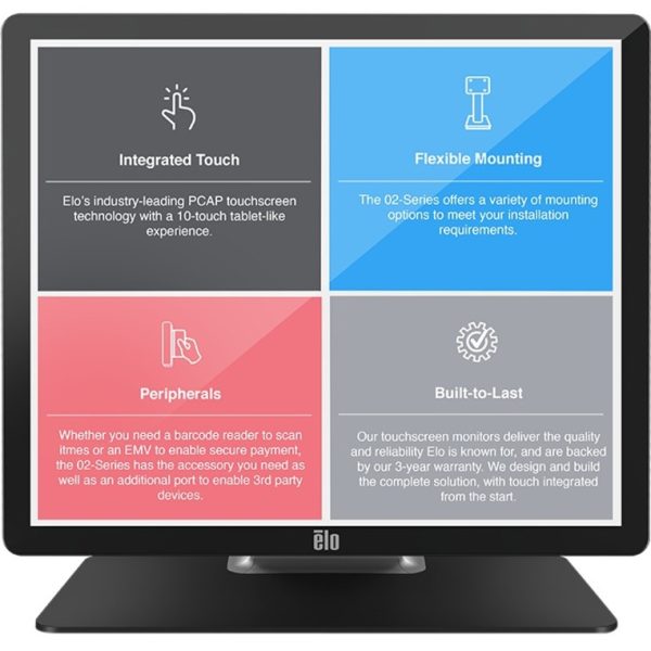 Elo 1902L 19" Class LCD Touchscreen Monitor - 5:4 - 14 ms - Image 11