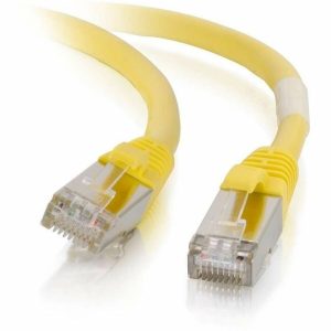 C2G-12ft Cat6 Snagless Shielded (STP) Network Patch Cable - Yellow
