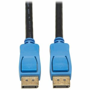 Eaton Tripp Lite Series DisplayPort Cable with Latching Connectors (M/M), 8K 60 Hz, HDR, HBR3, 4:4:4, HDCP 2.2, Black, 6 ft. (1.8 m)