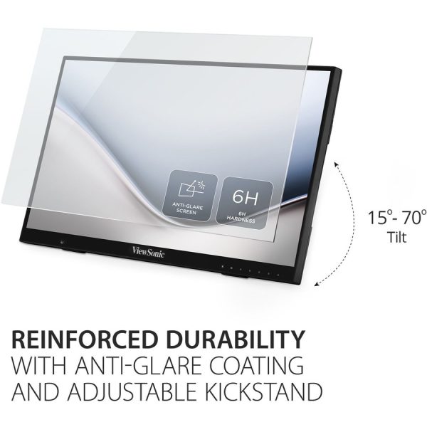 ViewSonic ID2456 24 Inch Touch Display Tablet with Active Stylus, Advanced Ergonomics and USB C for Digital Writing, Graphics Drawing, Remote Teaching, Distance Learning - Image 4