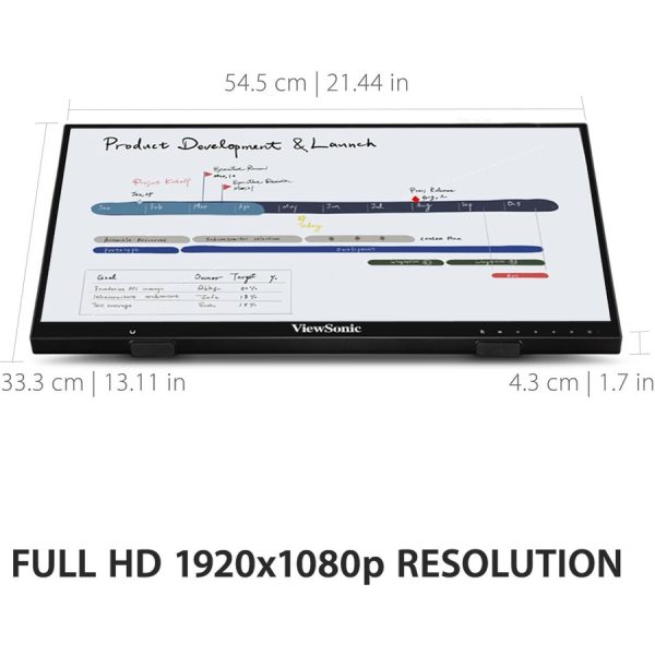 ViewSonic ID2456 24 Inch Touch Display Tablet with Active Stylus, Advanced Ergonomics and USB C for Digital Writing, Graphics Drawing, Remote Teaching, Distance Learning - Image 5