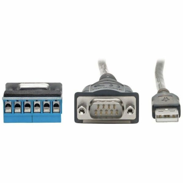 Eaton Tripp Lite Series USB to RS485/RS422 FTDI Serial Adapter Cable with COM Retention (USB-A to DB9 M/M), 30-in. (76.2 cm) - Image 4