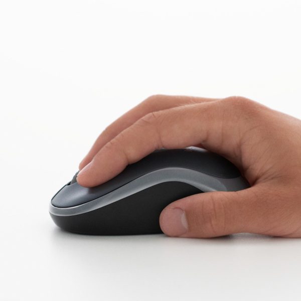 Logitech M185 Wireless Mouse, 2.4GHz with USB Mini Receiver, 12-Month Battery Life, 1000 DPI Optical Tracking, Ambidextrous, Compatible with PC, Mac, Laptop (Red) - Image 6