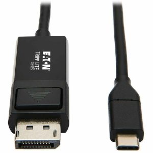 Eaton Tripp Lite Series USB-C to DisplayPort Adapter Cable (M/M), 4K 60 Hz, HDR, Locking DP Connector, 3 ft. (0.9 m)