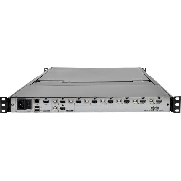 Eaton Tripp Lite Series NetDirector 8-Port 1U Rack-Mount Console HDMI KVM Switch with 17 in. LCD and IP Remote Access, Dual Rail, TAA - Image 6