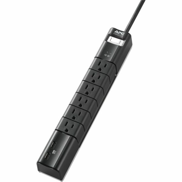 APC by Schneider Electric SurgeArrest Essential 6-Outlet Surge Suppressor/Protector - Image 2