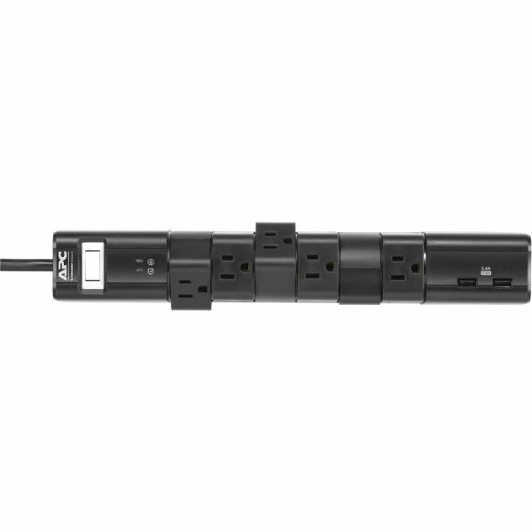 APC by Schneider Electric SurgeArrest Essential 6-Outlet Surge Suppressor/Protector - Image 3