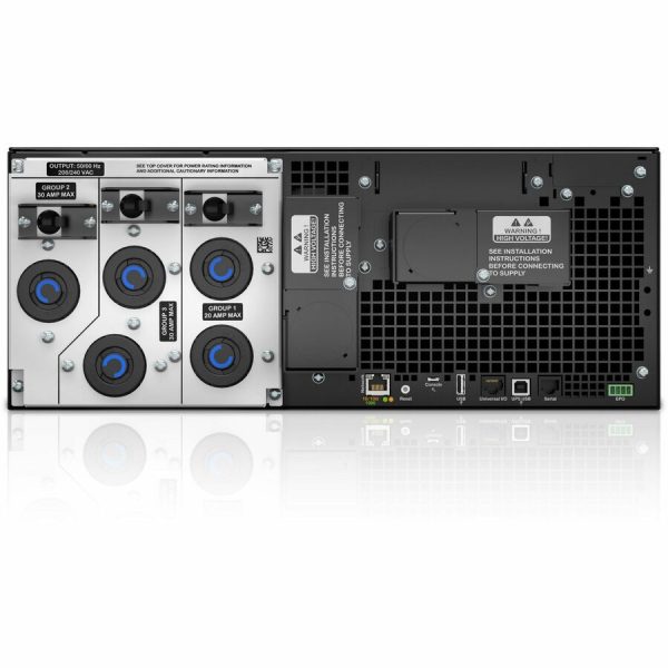 APC Smart-UPS On-Line, 6kVA/6kW, Rackmount 4U, 208V, 2x L6-20R+3x L6-30R NEMA outlets, Network Card+SmartSlot, Extended runtime, W/ rail kit - Image 5