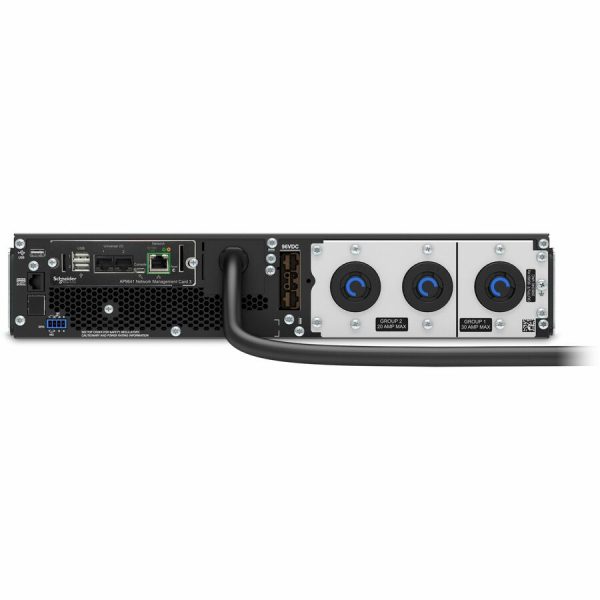 APC Smart-UPS On-Line, 3kVA, Rackmount 2U, 208V, 2x L6-20R+1x L6-30R NEMA outlets, Network Card, Extended runtime, W/ rail kit - Image 4