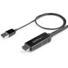 StarTech.com 6ft (2m) HDMI to DisplayPort Cable 4K 30Hz - Active HDMI 1.4 to DP 1.2 Adapter Cable with Audio - USB Powered Video Converter - Image 6