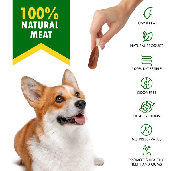 Dog Calcium Bones Wrapped Chicken & Rawhide Free Chew Treats   Pet Healthy Dried Snacks & Grain Free Organic Meat   Bulk Best Chews for Christmas Training Small & Large Dogs   Made for USA - Image 2
