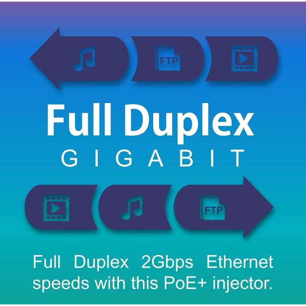 TRENDnet Gigabit Power Over Ethernet Plus Injector, Converts Non-Poe Gigabit To Poe+ Or PoE Gigabit, Supplies PoE (15.4W) Or PoE+ (30W) Power Network Distances Up To 100M (328 ft.), Black, TPE-115GI - Image 3