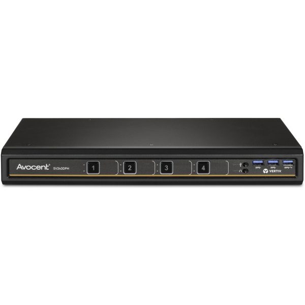 Vertiv Avocent SwitchView Desktop KVM | 4 Port | Single Head | Universal Connector | TAA Compliant - Image 2