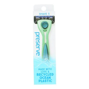 Preserve - Razor Popi Shave 5 Green - Case of 6-1 CT