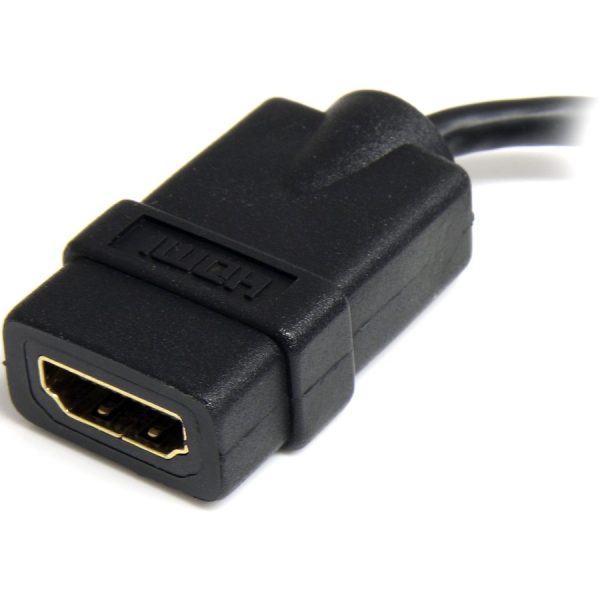 StarTech.com Micro HDMI to HDMI Adapter Dongle, 4K High Speed Micro HDMI to HDMI Converter, Micro HDMI Type-D Device to HDMI TV/Display - Image 2