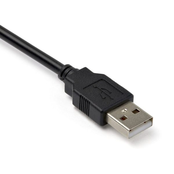 StarTech.com 1ft (30cm) 1-Port Professional USB to Serial Adapter Cable with COM Retention, USB to RS232 Adapter - TAA - Image 2