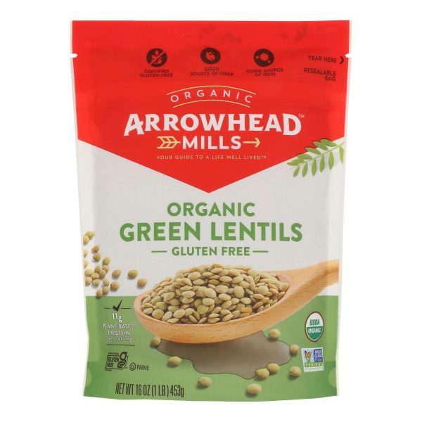 Arrowhead Mills - Organic Green Lentils - Case of 6 - 16 oz. - Image 3