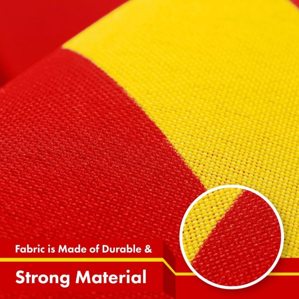 G128 Union of Soviet Socialist Republics USSR Flag | 3x5 Ft | LiteWeave Pro Series Printed 150D Polyester | Indoor/Outdoor, Vibrant Colors, Brass Grommets, Thicker and More Durable Than 100D 75D Poly - Image 4