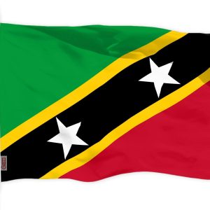 G128 Saint Kitts and Nevis Flag | 3x5 Ft | LiteWeave Pro Series Printed 150D Polyester | Country Flag, Indoor/Outdoor, Vibrant Colors, Brass Grommets, Thicker and More Durable Than 100D 75D Polyester