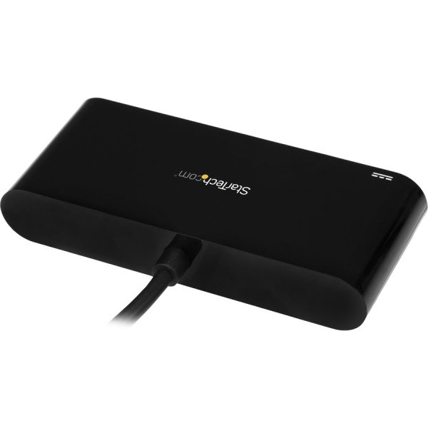 StarTech.com USB-C to Ethernet Adapter with 3-Port USB 3.0 Hub and Power Delivery - USB-C GbE Network Adapter + USB Hub w/ 3 USB-A Ports - Image 2