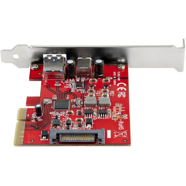 StarTech.com 2-Port 10Gbps USB-A & USB-C PCIe Card Adapter - USB 3.2 Gen 2 PCI Express Expansion Add-On Card - Windows, macOS, Linux - Image 3