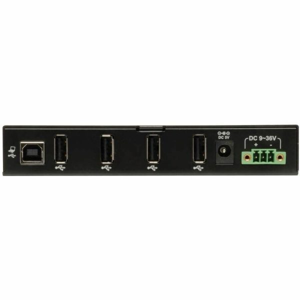 Eaton Tripp Lite Series 4-Port Industrial-Grade USB 2.0 Hub - 15 kV ESD Immunity, Metal Housing, Mountable - Image 3