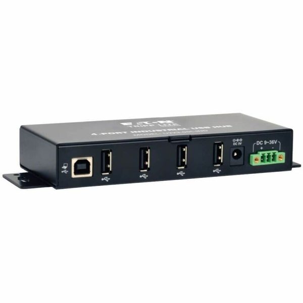 Eaton Tripp Lite Series 4-Port Industrial-Grade USB 2.0 Hub - 15 kV ESD Immunity, Metal Housing, Mountable - Image 5