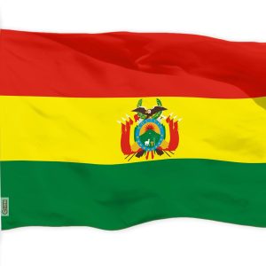 G128 Bolivia Flag | 3x5 Ft | LiteWeave Pro Series Printed 150D Polyester | Country Flag, Indoor/Outdoor, Vibrant Colors, Brass Grommets, Thicker and More Durable Than 100D 75D Polyester