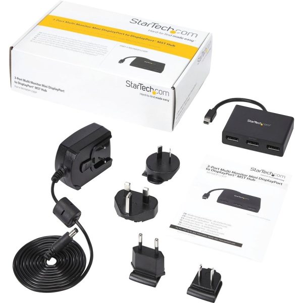 StarTech.com 3-Port Multi Monitor Adapter, Mini DisplayPort 1.2 to DP MST Hub, Video Splitter for Extended Desktop Mode, Windows Only - Image 6