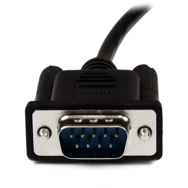 StarTech.com 2m Black DB9 RS232 Serial Null Modem Cable F/M - Image 5