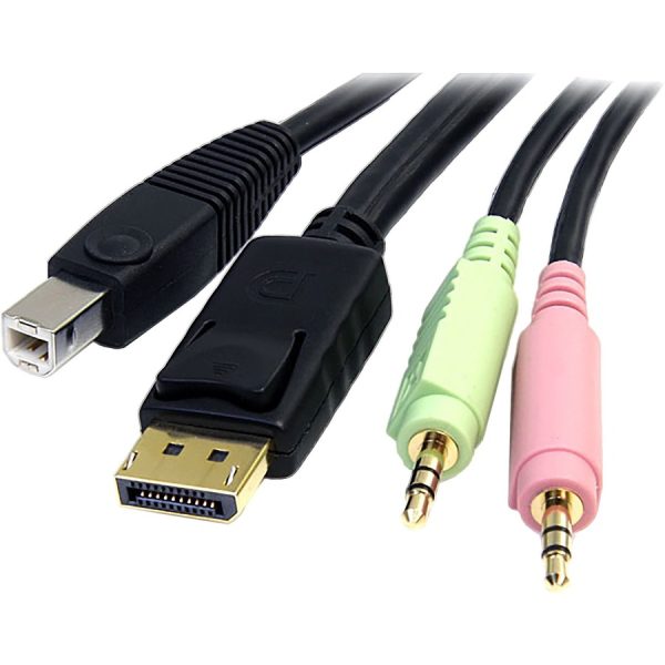 StarTech.com 6 ft 4-in-1 USB DisplayPort KVM Switch Cable - Image 3